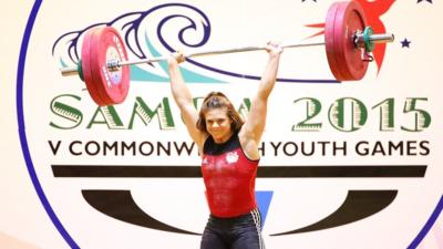 weightlifter Rebekah Tiler