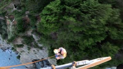 Golden Gate Division Air Operations unit rescues an elderly man who fell from a cliff near the Golden Gate Bridge