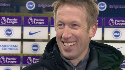Potter 'really really happy' with Brighton performance