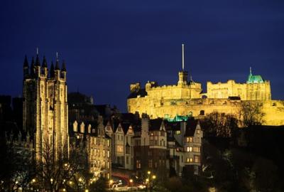 Edinburgh Castle at night