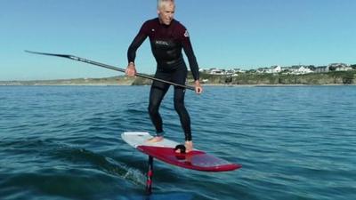 stand-up paddleboarder