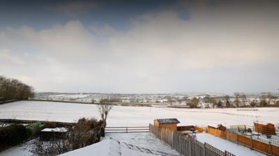 View of Whilton in the snow