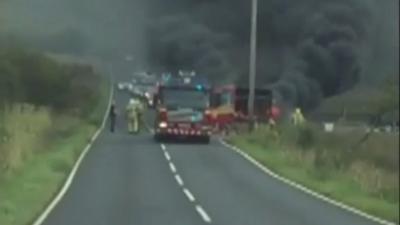 Largs bus fire