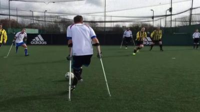 Pompey Amputees score an amazing goal