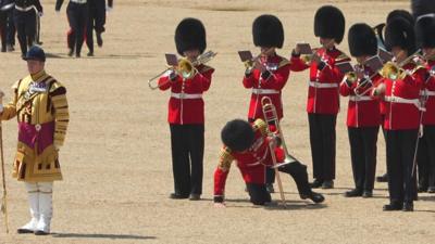 Soldiers on parade