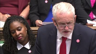 Jeremy Corbyn at PMQs