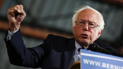 Bernie Sanders speaking in Santa Monica