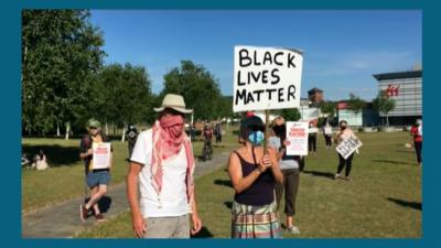 People at a Black Lives Matter protest