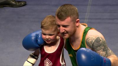 Daithi MacGabhann with Paddy Barnes