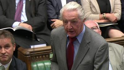 Dennis Skinner at PMQs