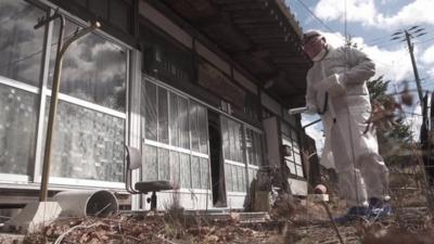 An abandoned home within the radiation exclusion zone, in Fukushima.