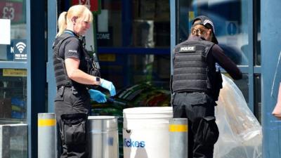 Police investigate outside Home Bargains