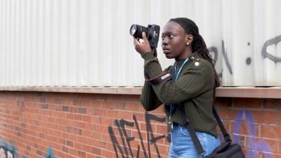 Students are photographing the transformation of Great Hampton Street