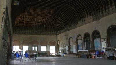 Peckham station waiting room