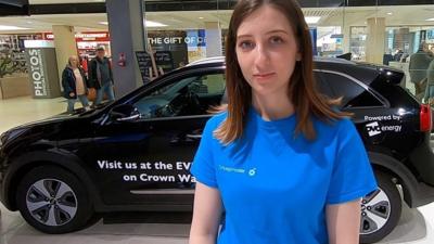 Rachel Clarke and electric car