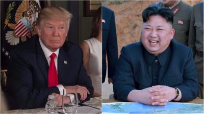 Donald Trump and Kim Jong-Un