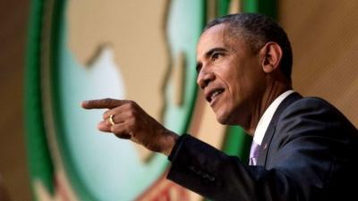 Barack Obama delivers remarks at the African Union in Addis Ababa