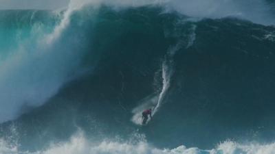 Laura Crane at Nazare