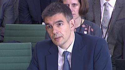 Google's UK head, Matt Brittin, appearing before the Public Accounts Committee