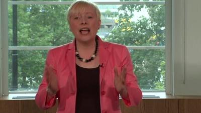 Angela Eagle giving speech