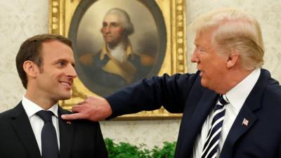 Macron and Trump