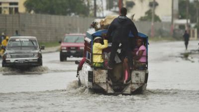 BBC reporter Nick Bryant in Haiti