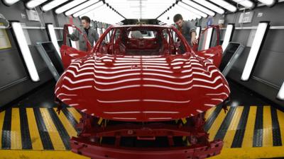 Nissan Qashqai vehicle at its plant in Sunderland