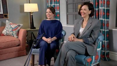 Olivia Colman and Maggie Gyllenhaal