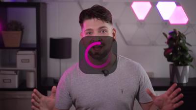 BBC reporter Chris Fox with a buffering logo superimposed on him