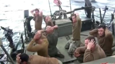 US sailors surrender to Iran's naval forces