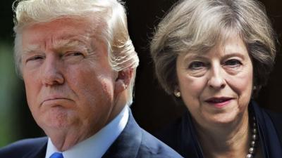 Donald Trump and Theresa May