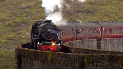 Work has started on a new footpath with viewing areas overlooking the famous Glenfinnan Viaduct in the Highlands.