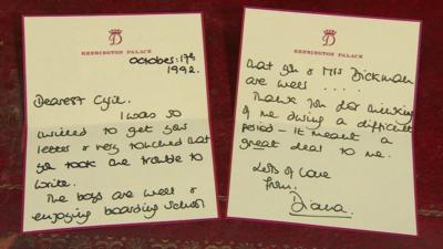 Letters written by Princess Diana