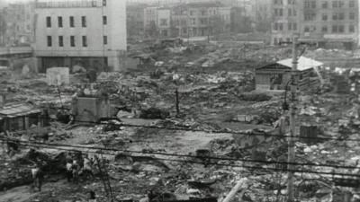 Tokyo devastated by war in World War Two