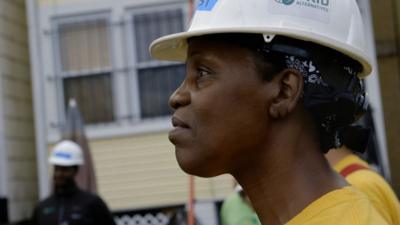 Sharon's life was rock bottom when she was homeless but now she has a bright future in the solar industry.