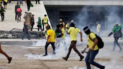 Supporters of ex-Brazilian president storm official buildings