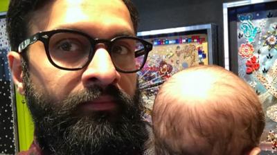 Viren Swami struggled after his son was born and wants all new dads to have a mental health check.