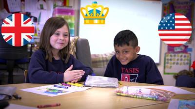 Watch American kids who live in Britain give Meghan Markel tips on life in the UK