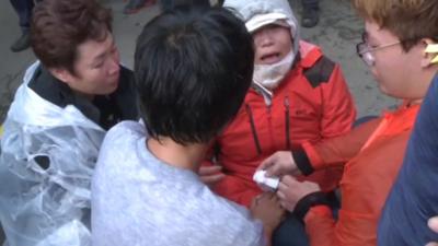 Injured protester in Seongju