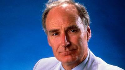 Peter Snow against a blue background.