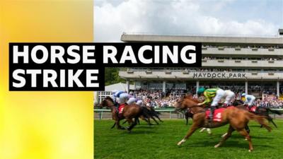 Horses racing at Haydock Park