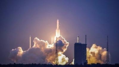 The Long March-5 Y2 rocket takes off from Wenchang Satellite Launch Center in Wenchang, Hainan Province, China on 2 July, 2017