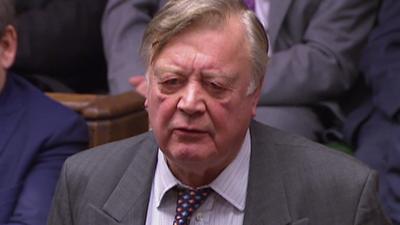 Ken Clarke MP speaks in Parliament