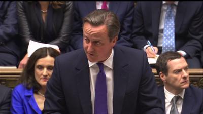 David Cameron at PMQs