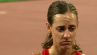 America's Molly Huddle close to tears after losing out on a World Championship bronze
