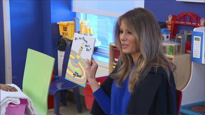 Melania reads