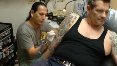 getting a tattoo in Havana