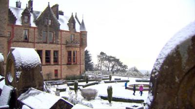 Snow at Belfast Castle