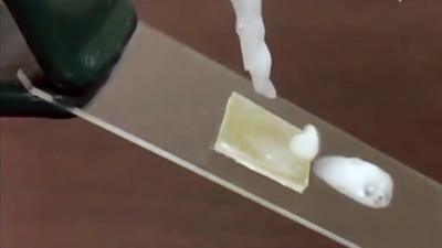 Ohio State University's surface that allows soap to flow over it freely