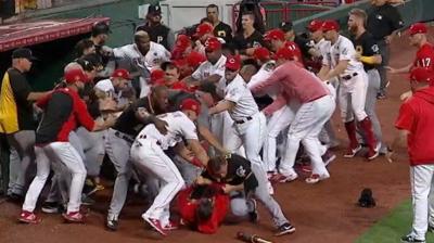 Cincinnati Reds pitcher Amir Garrett sparks mass brawl